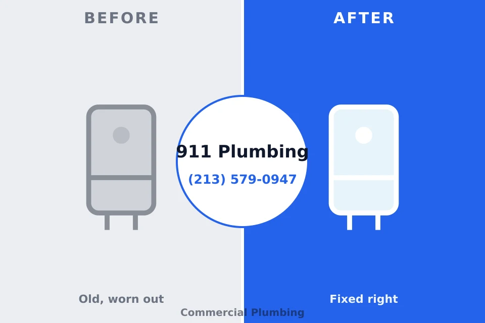 Before and after: plumbing repair Sarasota Springs, FL